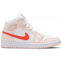 Donne Jordan 1 Mid SE 'Corduroy' Vela/quarzo arancione/bianco/arancione AJ 1 ScarpeDA8009 108