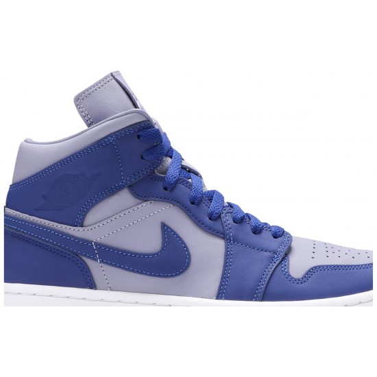 Donne Jordan 1 Mid SE 'Iron Purple Deep Royal'
 Viola ferro/Blu reale profondo/Bianco AJ 1 Scarpe DH7821 500