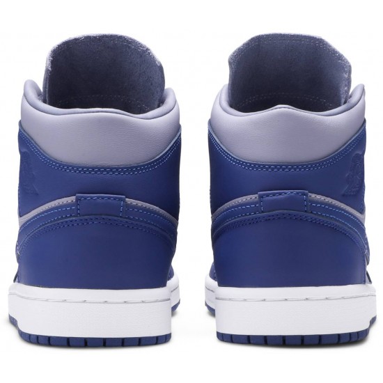 Donne Jordan 1 Mid SE 'Iron Purple Deep Royal'
 Viola ferro/Blu reale profondo/Bianco AJ 1 Scarpe DH7821 500