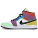 Donne Jordan 1 Mid SE 'Lightbulb'
 Bianco/Nero/Lampadina/Team Arancio AJ 1 Scarpe CW1140 100