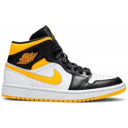 Donne Jordan 1 Mid SE 'White Laser Orange'
 Bianco/Arancione laser/Nero AJ 1 Scarpe CV5276 107