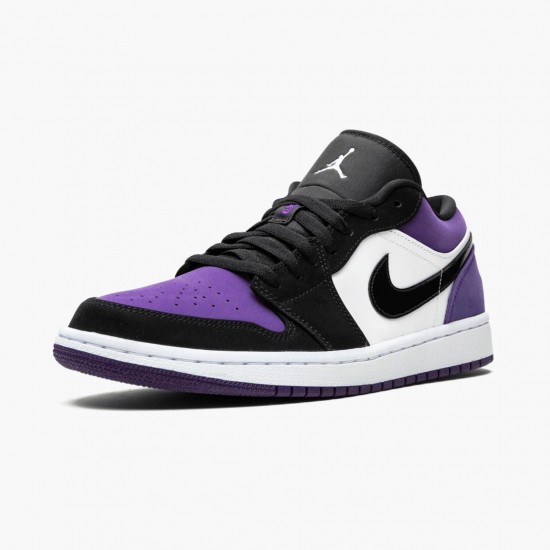 Donna/Uomo Air Jordan 1 Low Court Purple 553558-125 Scarpe Da Ginnastica