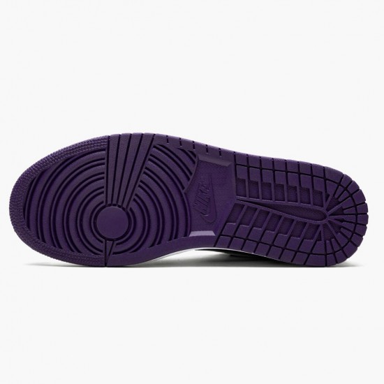 Donna/Uomo Air Jordan 1 Low Court Purple 553558-125 Scarpe Da Ginnastica