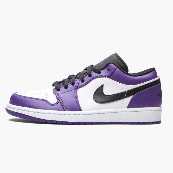 Donna/Uomo Air Jordan 1 Retro Low Court Purple 553558-500 Scarpe Da Ginnastica