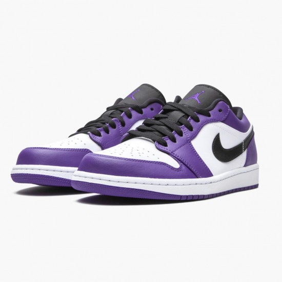 Donna/Uomo Air Jordan 1 Retro Low Court Purple 553558-500 Scarpe Da Ginnastica