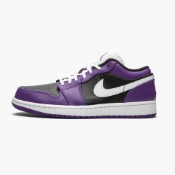 Donna/Uomo Air Jordan 1 Retro Low Court Purple 553558-501 Scarpe Da Ginnastica