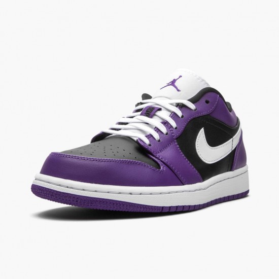 Donna/Uomo Air Jordan 1 Retro Low Court Purple 553558-501 Scarpe Da Ginnastica