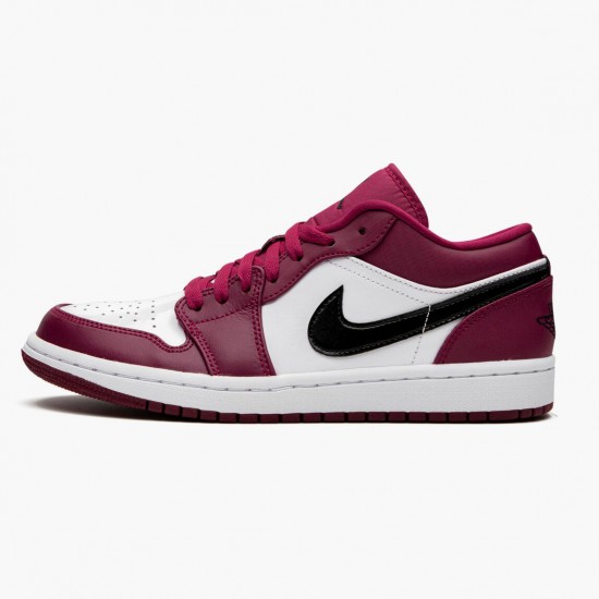 Donna/Uomo Air Jordan 1 Retro Low Noble Red 553558-604 Scarpe Da Ginnastica