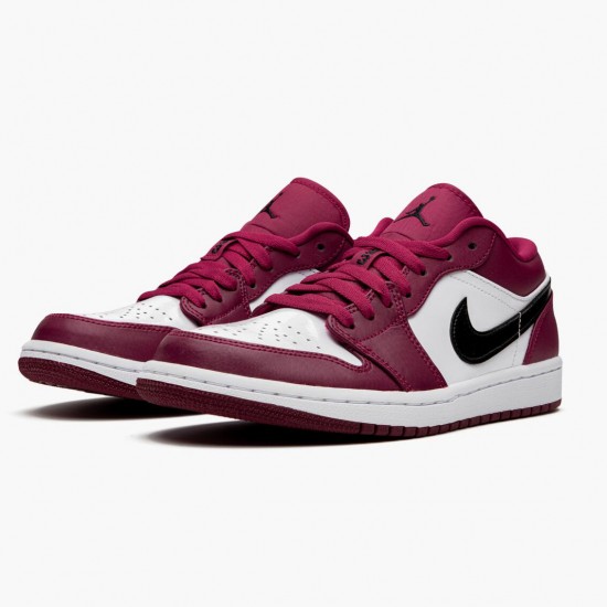 Donna/Uomo Air Jordan 1 Retro Low Noble Red 553558-604 Scarpe Da Ginnastica