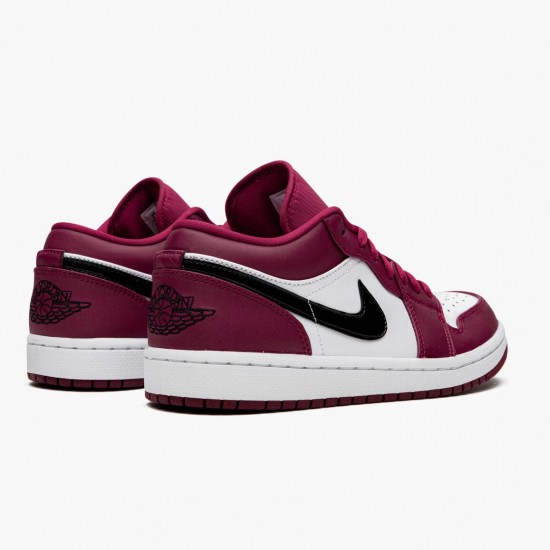 Donna/Uomo Air Jordan 1 Retro Low Noble Red 553558-604 Scarpe Da Ginnastica