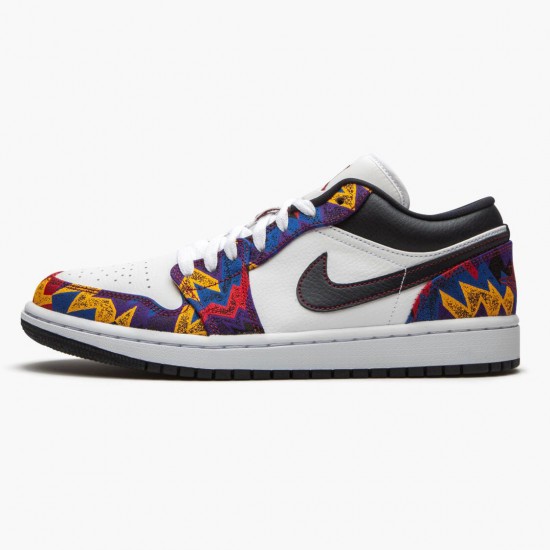 Donna/Uomo Air Jordan 1 Retro Low Nothing But Net CZ8659-100 Scarpe Da Ginnastica