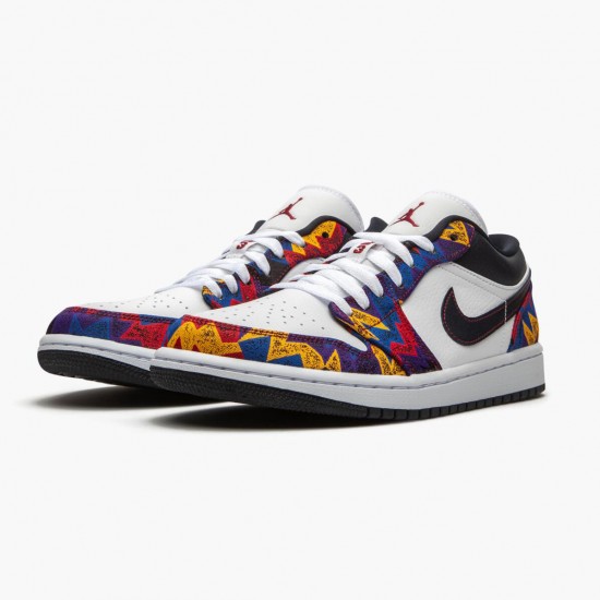 Donna/Uomo Air Jordan 1 Retro Low Nothing But Net CZ8659-100 Scarpe Da Ginnastica