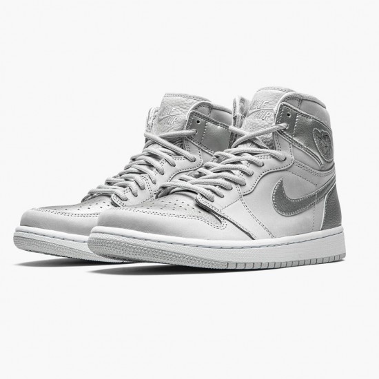 Donna/Uomo Air Jordan 1 High OG CO.JP Neutral Grey DC1788-029 Scarpe Da Ginnastica