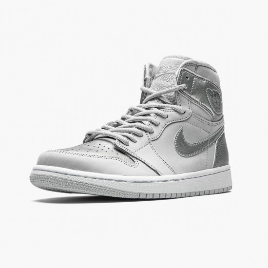 Donna/Uomo Air Jordan 1 High OG CO.JP Neutral Grey DC1788-029 Scarpe Da Ginnastica