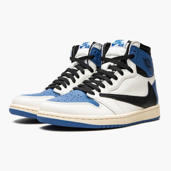 Donna/Uomo Air Jordan 1 High OG SP FragUomot x Travis Scott DH3227-105 Scarpe Da Ginnastica