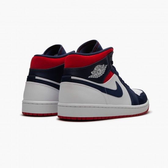 Uomo Air Jordan 1 Mid SE USA 852542-104 Scarpe Da Ginnastica