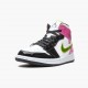 Uomo Air Jordan 1 Mid White Black Cyber Pink CZ9834-100 Scarpe Da Ginnastica