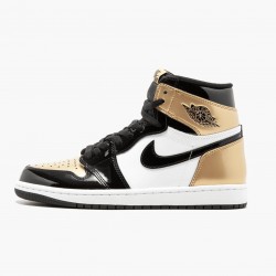 Donna/Uomo Air Jordan 1 Retro Gold Toe 861428-007 Scarpe Da Ginnastica