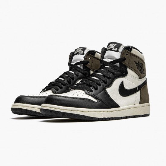 Donna/Uomo Air Jordan 1 Retro High Dark Mocha 555088-105 Scarpe Da Ginnastica