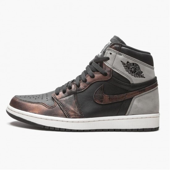 Donna/Uomo Air Jordan 1 Retro High Light Army Rust Shadow Patina 555088-033 Scarpe Da Ginnastica