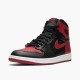 Donna/Uomo Air Jordan 1 Retro High OG Banned Bred 555088-001 Scarpe Da Ginnastica