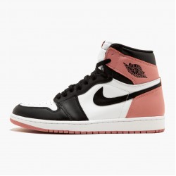 Donna/Uomo Air Jordan 1 Retro High Rust Pink 861428-101 Scarpe Da Ginnastica