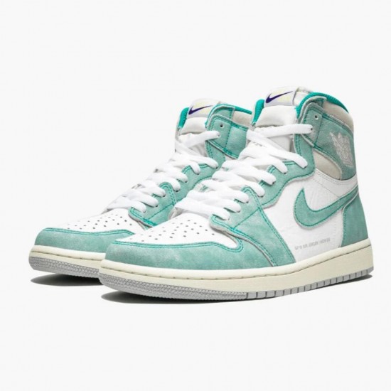 Donna/Uomo Air Jordan 1 Retro High Turbo Green 555088-311 Scarpe Da Ginnastica