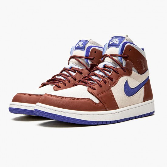 Donna/Uomo Air Jordan 1 Zoom CMFT Team Red CT0979-104 Scarpe Da Ginnastica