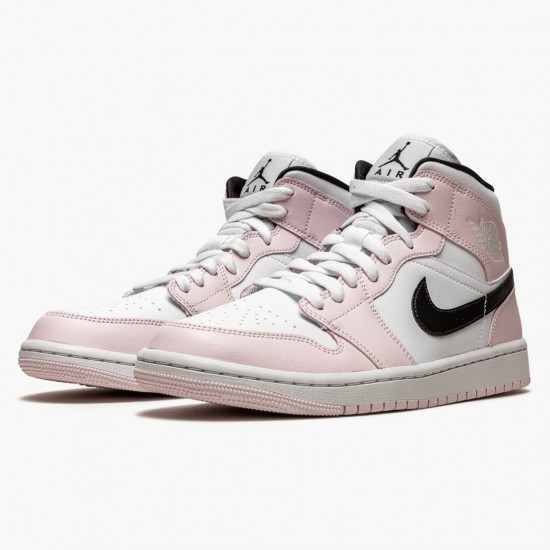 Donna Air Jordan 1 Mid Barely Rose BQ6472-500 Scarpe Da Ginnastica