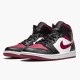 Uomo Air Jordan 1 Mid Bred Toe 554724-066 Scarpe Da Ginnastica