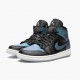 Donna/Uomo Air Jordan 1 Mid Iridescent Black BQ6472-009 Scarpe Da Ginnastica