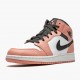 Uomo Air Jordan 1 Mid Pink Quartz 555112-603 Scarpe Da Ginnastica