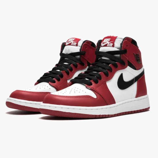 Donna/Uomo Air Jordan 1 Retro Chicago 575441-101 Scarpe Da Ginnastica