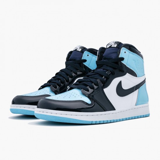 Uomo Air Jordan 1 Retro High Og Blue Chill CD0461-401 Scarpe Da Ginnastica