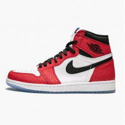 Uomo Air Jordan 1 Retro High Spider Man Origin Story 555088-602 Scarpe Da Ginnastica