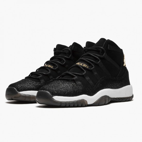 Donna/Uomo Air Jordan 11 Retro Heiress Black Stingray 852625-030 Scarpe Da Ginnastica