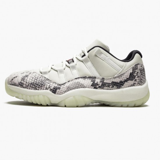 Donna/Uomo Air Jordan 11 Retro Low Snake Light Bone CD6846-002 Scarpe Da Ginnastica