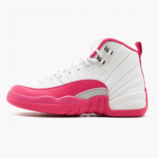 Donna Air Jordan 12 Retro Dynamic Pink 510815-109 Scarpe Da Ginnastica