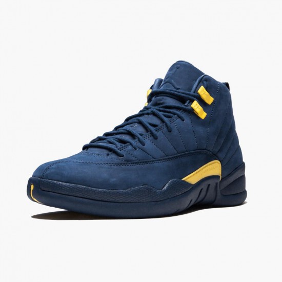 Uomo Air Jordan 12 Retro Michigan BQ3180-407 Scarpe Da Ginnastica