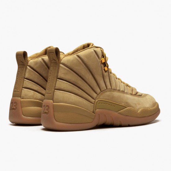 Uomo Air Jordan 12 Retro PSNY Wheat AA1233-700 Scarpe Da Ginnastica