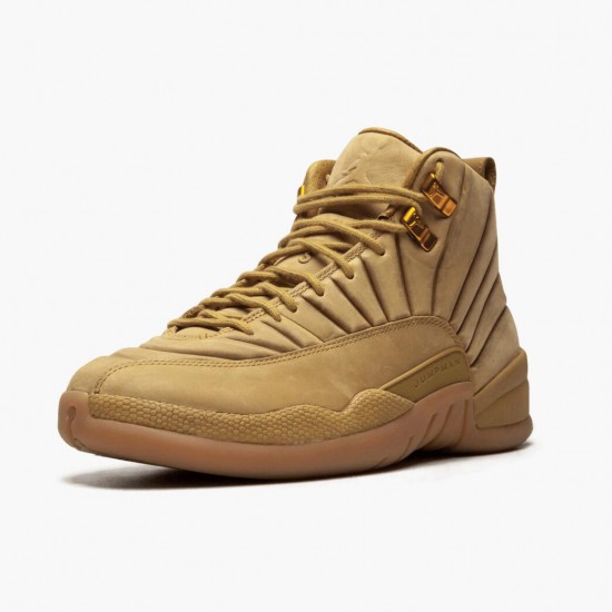 Uomo Air Jordan 12 Retro PSNY Wheat AA1233-700 Scarpe Da Ginnastica