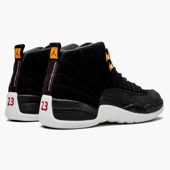 Uomo Air Jordan 12 Retro Reverse Taxi 130690-017 Scarpe Da Ginnastica