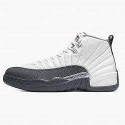 Uomo Air Jordan 12 Retro White Dark Grey 130690-160 Scarpe Da Ginnastica