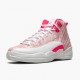 Donna Air Jordan 12 Retro GS Arctic Pink 510815-101 Scarpe Da Ginnastica