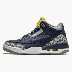 Uomo Air Jordan 3 Retro Michigan AJ3-820064 Scarpe Da Ginnastica