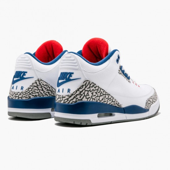 Uomo Air Jordan 3 Retro OG True Blue 854262-106 Scarpe Da Ginnastica