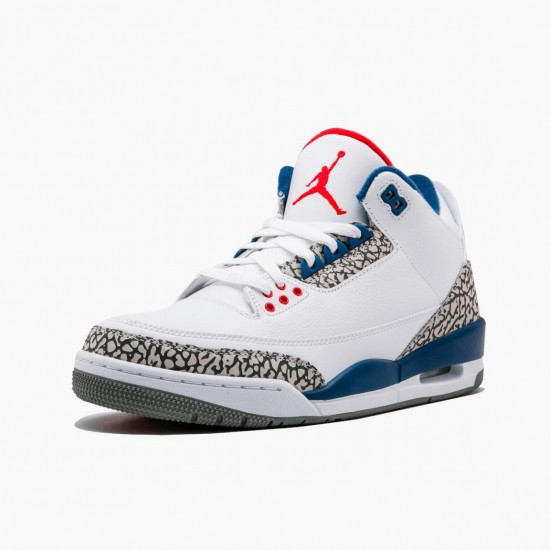 Uomo Air Jordan 3 Retro OG True Blue 854262-106 Scarpe Da Ginnastica