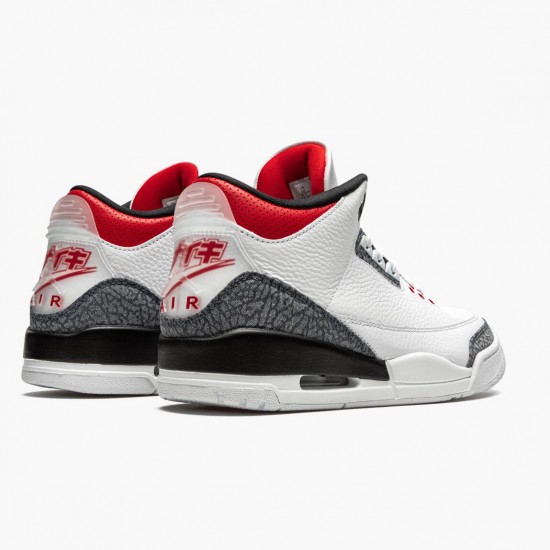 Uomo Air Jordan 3 SE DNM Fire Red CZ6433-100 Scarpe Da Ginnastica