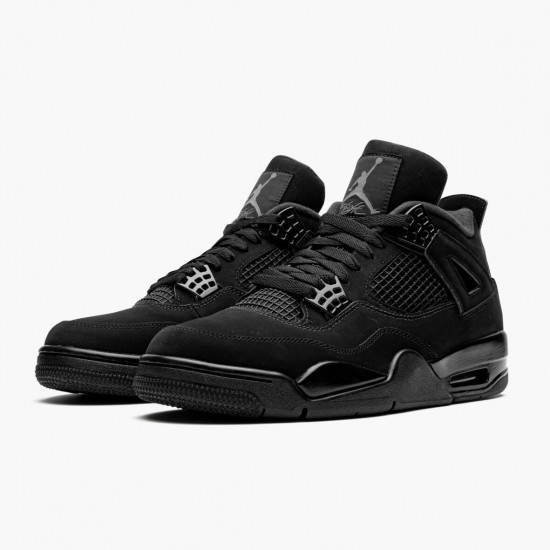 Donna/Uomo Air Jordan 4 Retro Black Cat CU1110-010 Scarpe Da Ginnastica