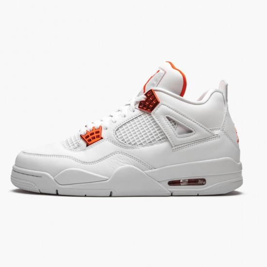 Donna/Uomo Air Jordan 4 Retro Metallic Orange CT8527-118 Scarpe Da Ginnastica